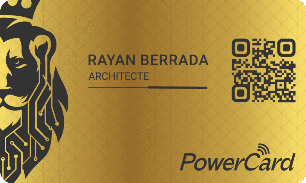 PowerCard Or personnalisée pour votre équipe